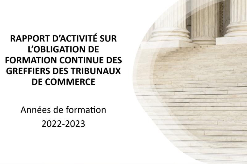 Formation continue des greffiers des tribunaux de commerce