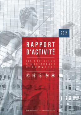 Publication par le Conseil national des greffiers de commerce du rapport d'activité 2014